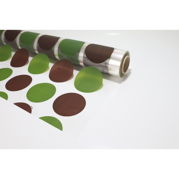 Bobina Papel de Regalo Transparente Bolle Verde Marrón