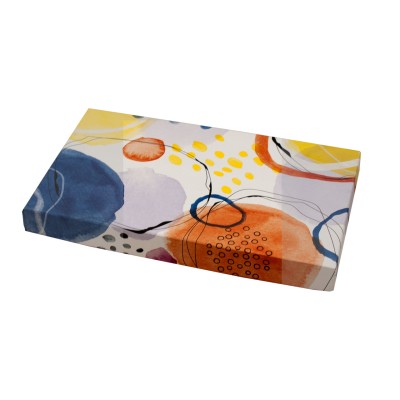 Caja de Bombones petaca Colección Abstrat Miró base fuxia