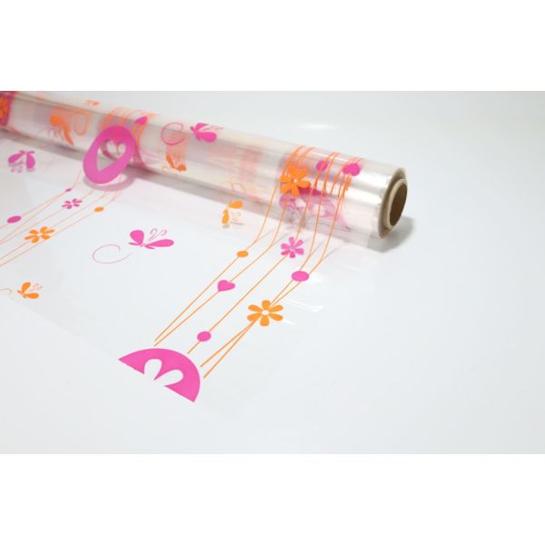 Bobina Papel de Regalo Transparente Flores & Mariposas