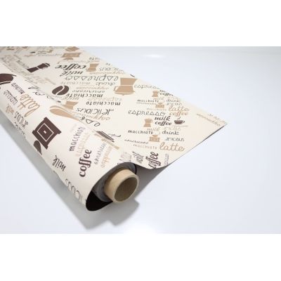 Bobina Papel de Regalo Opaco Café Expresso Marrón & Crema Perfumado