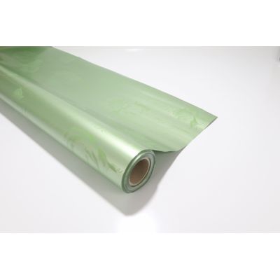 Opaque Scent of Rose Metallic and Scented Green Gift Wrap Roll