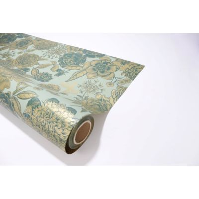 Opaque Peony Ontanio & Gold Scented Paper Gift Wrap Roll
