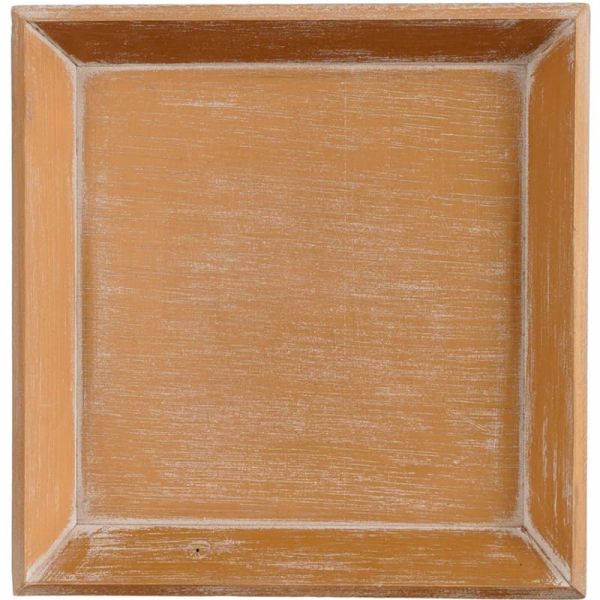 Bandeja de Madera Color Oro Pastelería Floristería