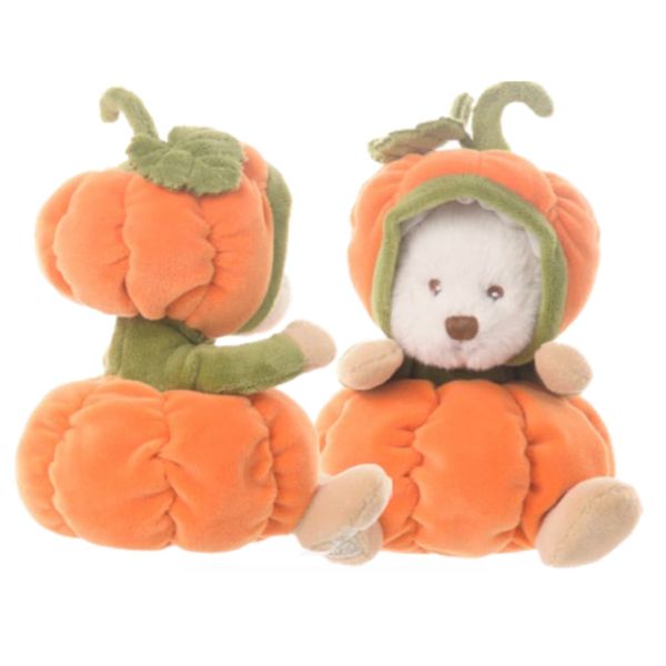Halloween Teddy Bear Plush with Pumpkin Costume ZIGGY PUMPKIN Orange