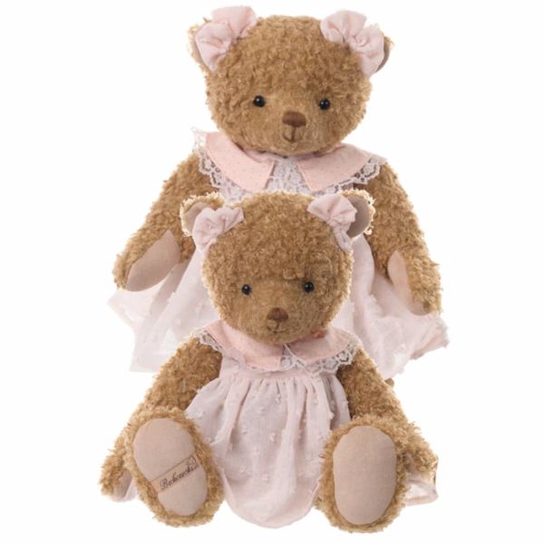 Peluche Oso Osito de Algodón Alice con Vestido Rosa
