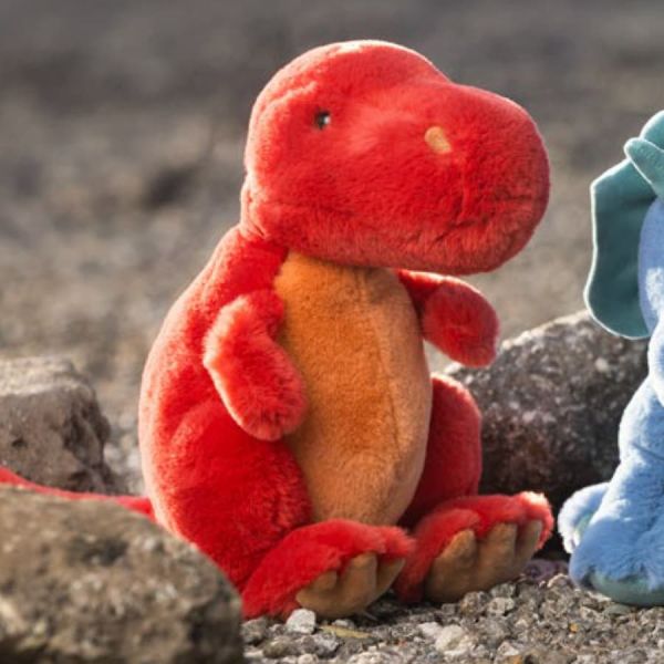 Peluche Dinosaurio T-Rex Rexie Color Rojo