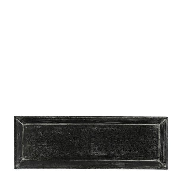 Bandeja de Madera color negro.