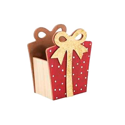 Caja madera bourdeos/oro
