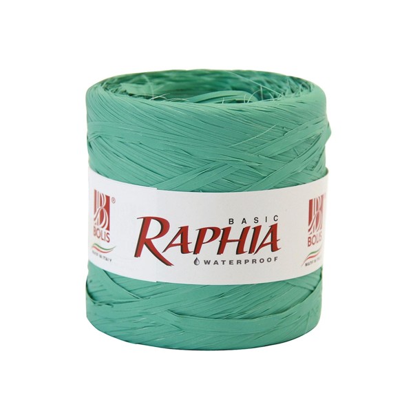 Cinta Raphia sintética Verde Agua 2mm x 200m