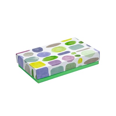Caja de 15 Bombones tapa Petaca. Colección Colors Pastis