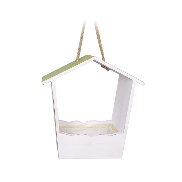 Casa Portaplanta colgante madera